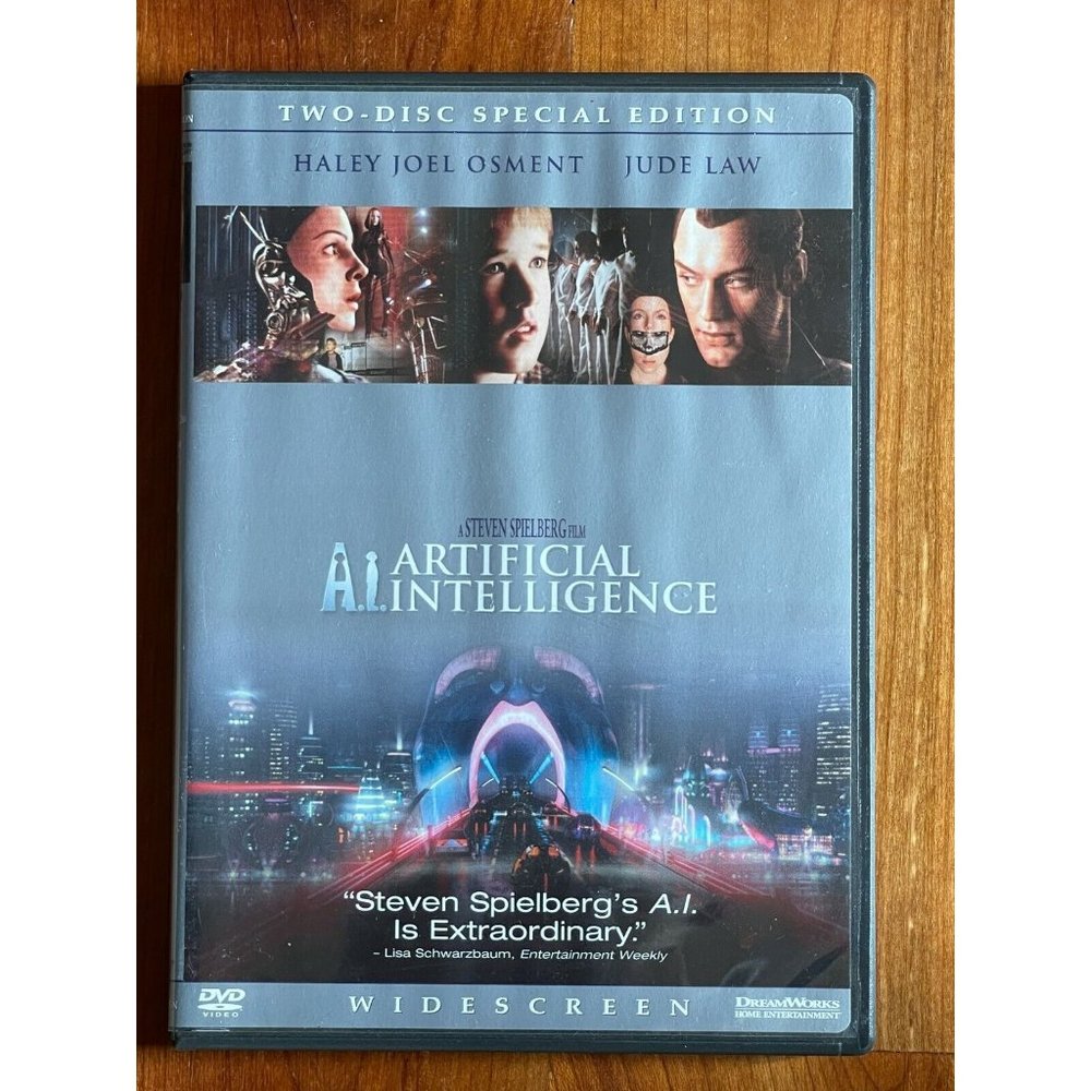 A.I. Artificial Intelligence (DVD, 2002, 2-Disc Set, Widescreen) Movie Jude Law